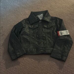 3/$10 sale!! Wonderkids Shimmering Black Jean Jacket